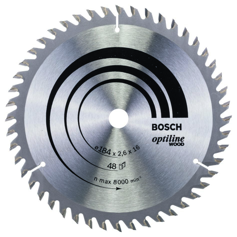 Bosch Professional Akcesoria 2608641181 Tarcza 184 x 16 x 48T Optiline Wood