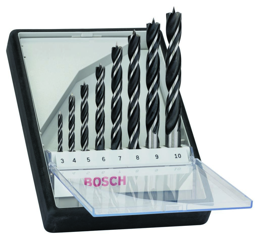 Bosch Professional Akcesoria 2607010533 Zestaw wierteł spiralnych do drewna Robust Line X5L 8-częściowy