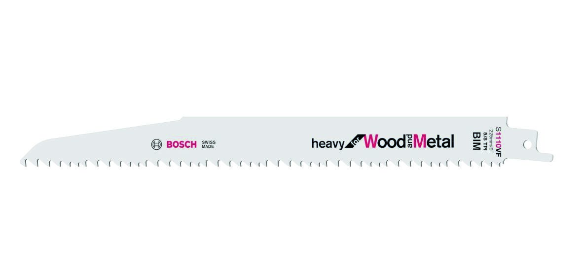 Bosch Professional Akcesoria 2608657610 Brzeszczot do piły szablastej Heavy for Wood and Metal  S 1110 VF
