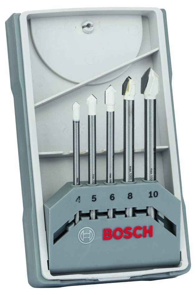 Bosch Niebieski Akcesoria 2608587169 5-częściowy zestaw wierteł do płytek ceramicznych CYL-9 Ceramic