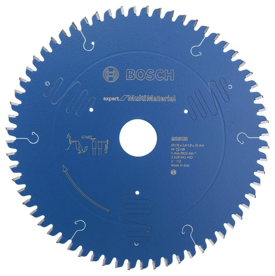 Bosch Professional Akcesoria 2608642493 Tarcza pilarska 216x30mm Z64  Expert for Multi Material