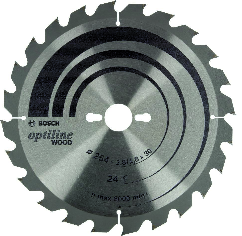 Bosch Professional Akcesoria 2608838412 Opt Tarcza do drewna 254x30x2,8/1,8x24T