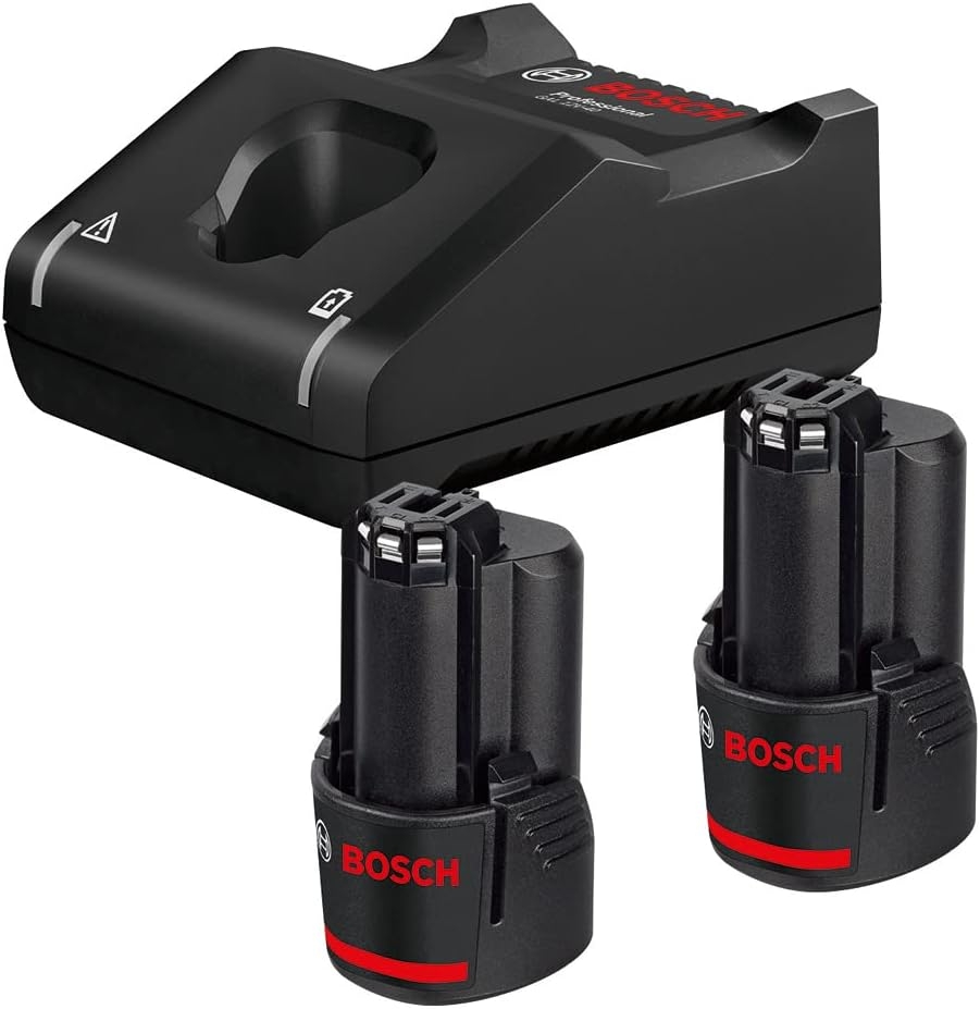 Bosch Professional Akcesoria 1600A019RD 2 akumulatory GBA 12V 3,0Ah i ładowarka GAL 12V-40