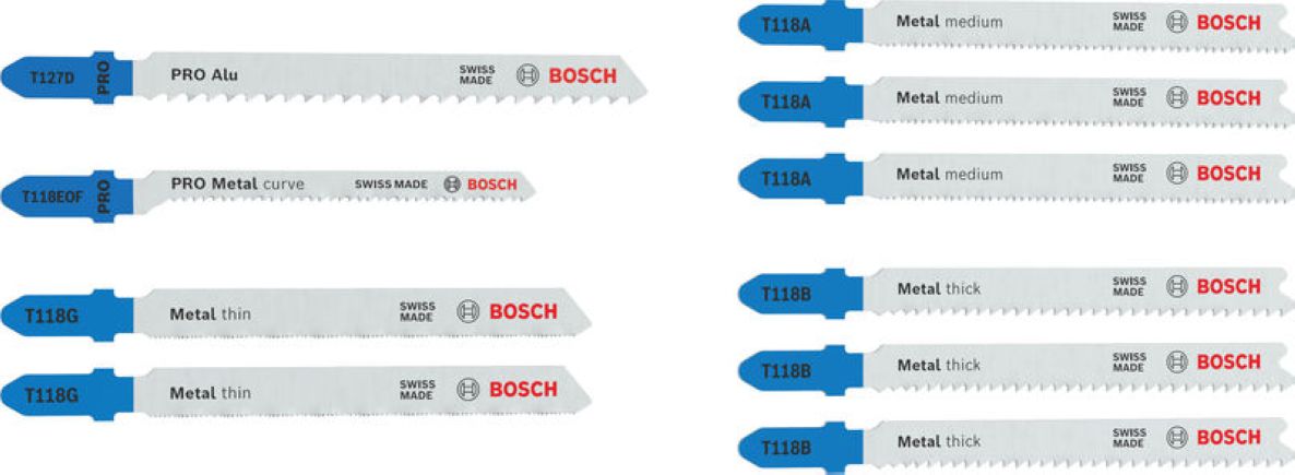 Bosch Professional Akcesoria 2607012070 Zestaw brzeszczot&oacute;w do wyrzynarki Metal Advance 10 szt.