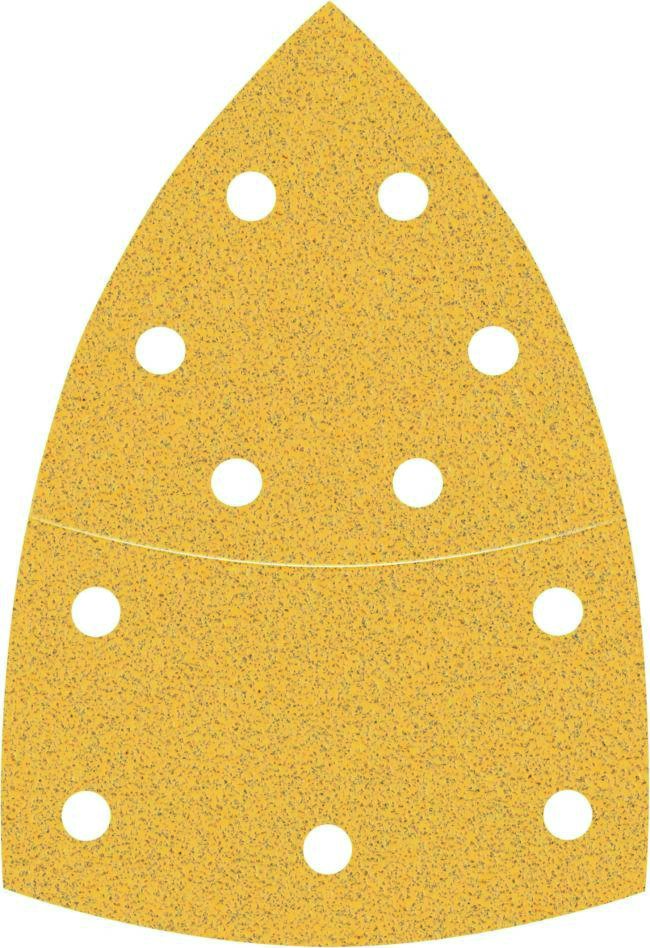 Bosch Professional Akcesoria 2608900887 Papier ścierny Expert C470 z 11 otworami do szlifierek wielopowierzchniowych 102 x 62 mm, 93 mm, K80 10 szt.