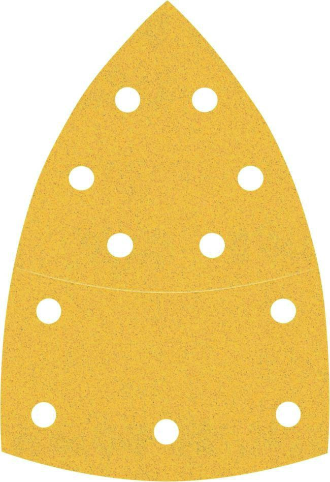 Bosch Professional Akcesoria 2608900888 Papier ścierny Expert C470 z 11 otworami do szlifierek wielopowierzchniowych 102 x 62 mm, 93 mm, K120 10 szt.