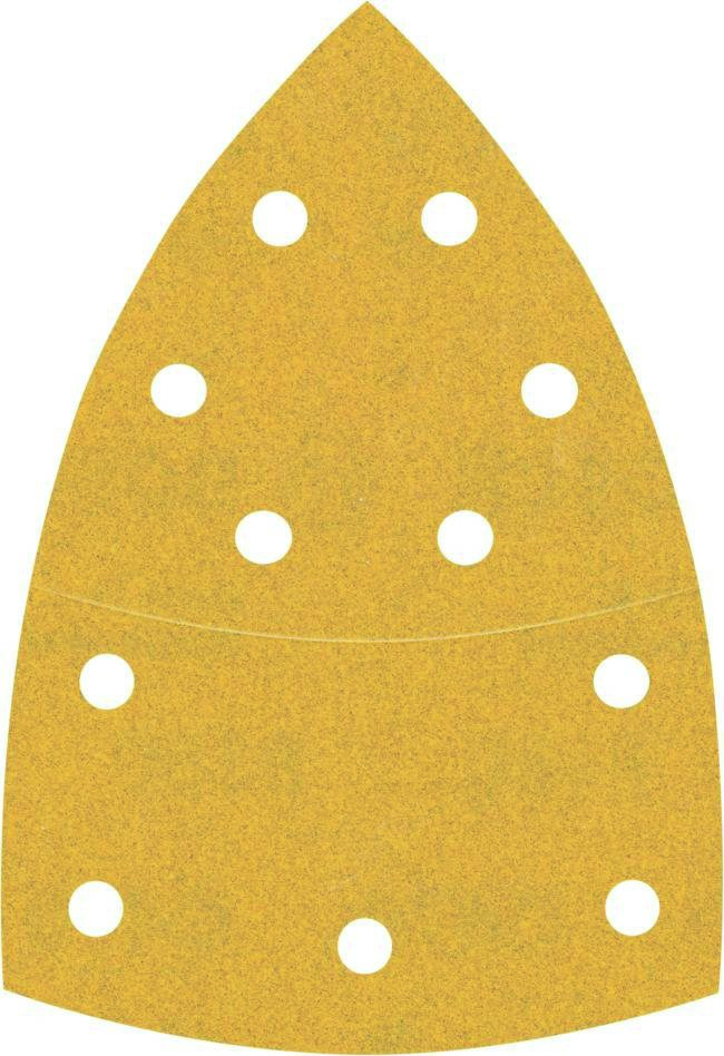 Bosch Professional Akcesoria 2608900889 Papier ścierny Expert C470 z 11 otworami do szlifierek wielopowierzchniowych 102 x 62 mm, 93 mm, K180 10 szt.