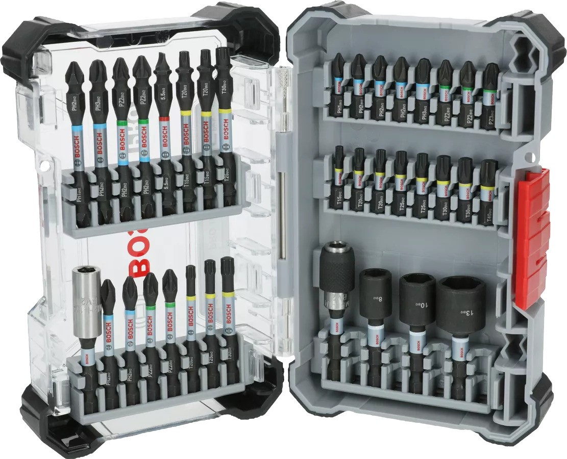 Bosch Professional Akcesoria 2608521U73 Zestaw końcówek wkręcających PRO Impact, 36-częściowy