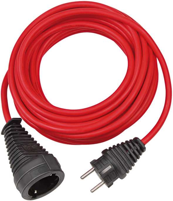 Brennenstuhl 1167460 Wysokiej jakości przedłużacz plastikowy 10m czerwony H05VV-F 3G1,5