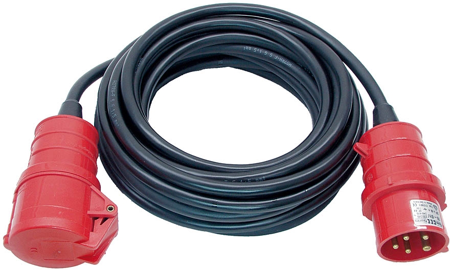 Brennenstuhl 1168500 Kabel przedłużający CEE IP44 25m czarny H07RN-F 5G4,0 5-biegunowy 32 A