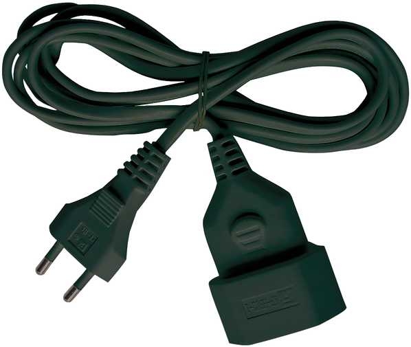 Brennenstuhl 1161790 Przedłużacz plastikowy 3m czarny H03VV H2-F 2x0,75