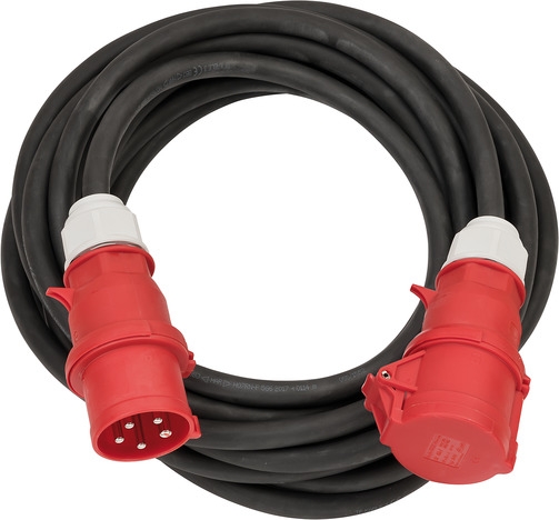 Brennenstuhl 1167320100 Kabel przedłużający CEE IP44 10m czarny H07RN-F 5G6,0 5-biegunowy 32 A