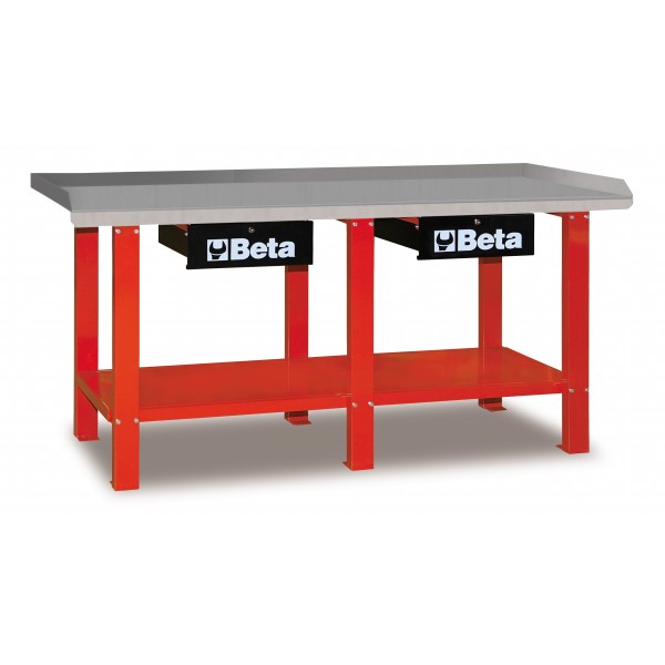 Beta 056000203 C56 R Stół warsztatowy 2000 mm czerwony