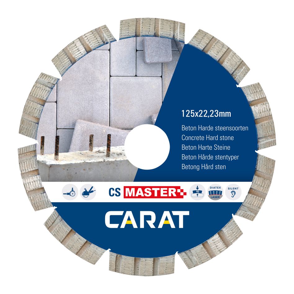 Carat CSM1253000 Tarcza diamentowa BETON CS MASTER, 125x22,2 MM