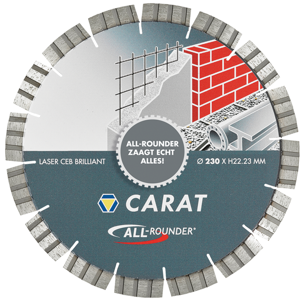 Carat CEB1253010 Tarcza diamentowa LASER UNIVERSEEL BRILLIANT, TYP "ALL-ROUNDER" 125x22.2MM