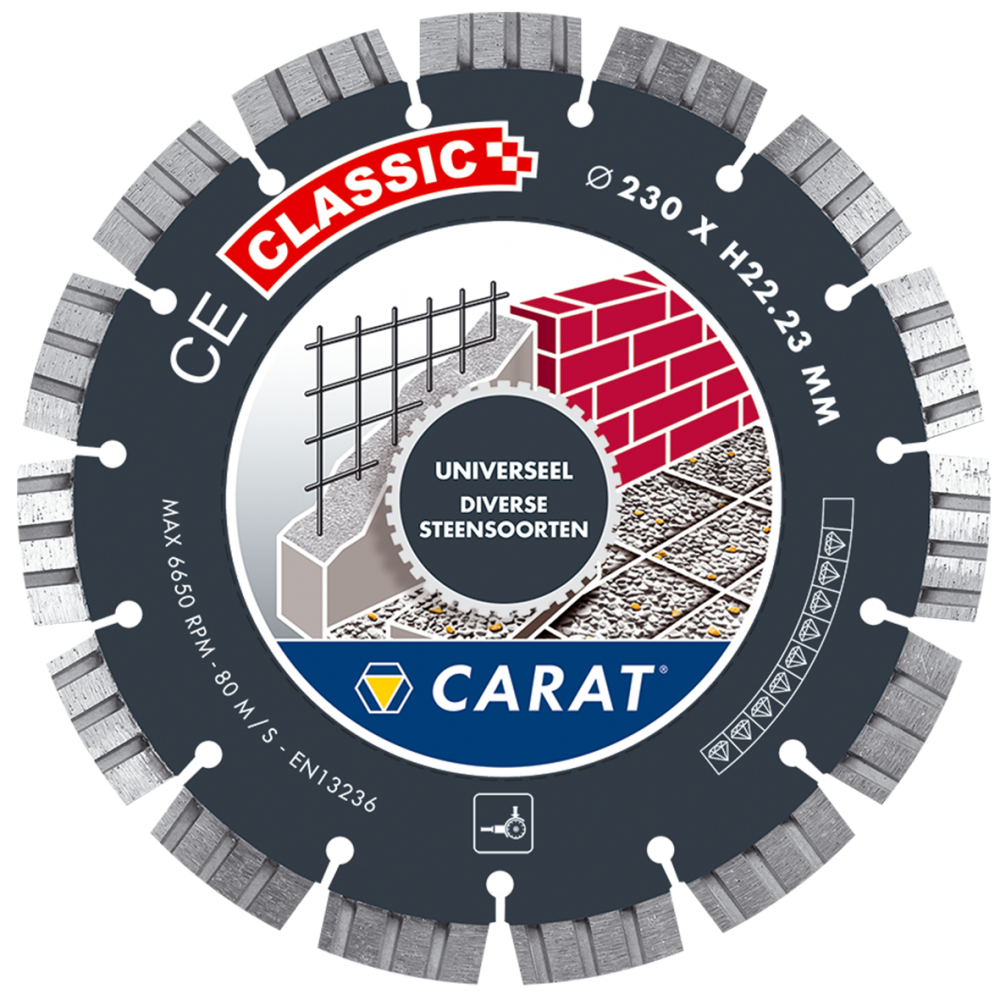 Carat CEC2303000 Piła diamentowa uniwersalna CE Classic 230 x 22,23