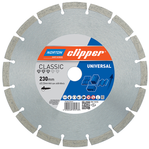 Norton Clipper 70184626807 Classic Universal Tarcza diamentowa 125 x 22,23 mm