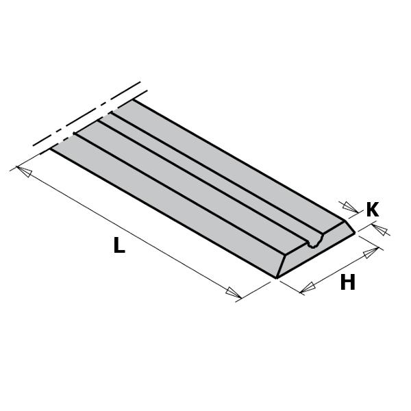 GRN Tools 790.805.01 Ostrze WPL do strugarki ręcznej 80,5x5,5x1,1 (10 sztuk)