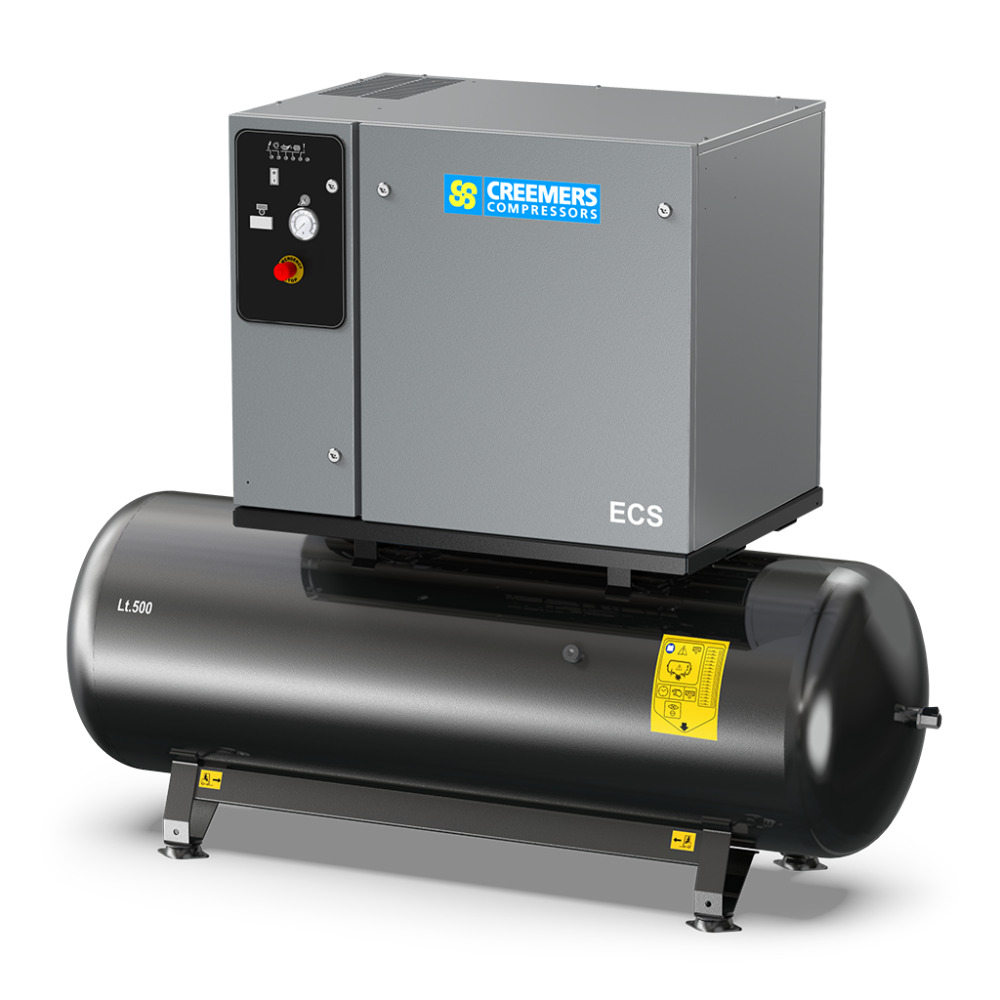 Creemers 4116026202 ECS 660/270 YD Stacjonarna cicha sprężarka tłokowa 11 bar 5,5 KM/4 kW 355 l/min 270 l 
