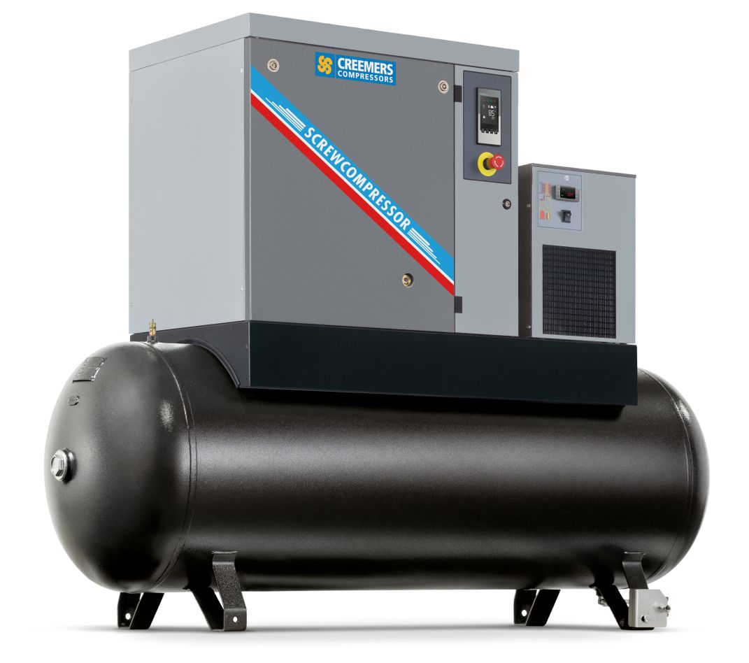 Creemers 4152021578 RCA 7,5/10 500 CD Stacjonarna sprężarka śrubowa 400 V 10 bar 10 KM/7,5 kW 997 l/min 500 l