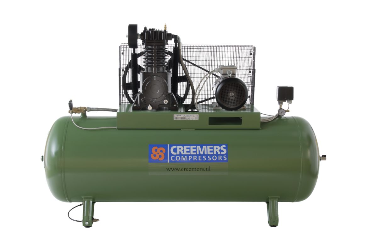 Creemers 1839027372 CSG 700/270 YD Stacjonarna sprężarka tłokowa Heavy Duty 400V 10 bar 5,5 KM/4 kW 451 l/min 500 l