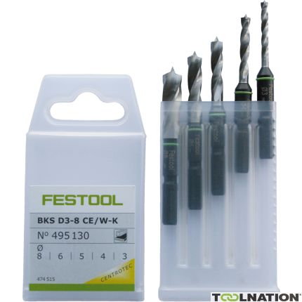 Festool 495130 Kaseta z wiertłami BKS D 3-8 CE/W-K - 1