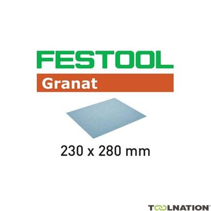 Festool Akcesoria 201089 Papier ścierny GRANAT 230x280 P100 GR/50 - 1