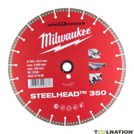 Milwaukee Akcesoria 4932471988 Tarcza SPEEDCROSS STEELHEAD 350 ⌀350x25.4mm - 1