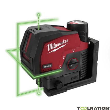 Milwaukee 4933478100 M12 CLLP-301C Laser zielony krzyżowy liniowo-punktowy + akumulator M12 B3 + ładowarka C12 C + walizka - 2