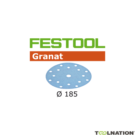 Festool 497189 Krążek ścierny Granat D185 P 240 100 szt, STF D185/16 P 240 GR100X - 1