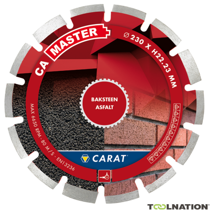 Carat CAM1253000 Tarcza diamentowa BAKSTONE / ASFALT CA MASTER 125x22,2MM - 1