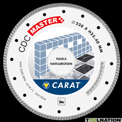 Carat CDCM230400 Tarcza diamentowa TILES / NATURAL STONE CDC MASTER 230x25,4MM - 1
