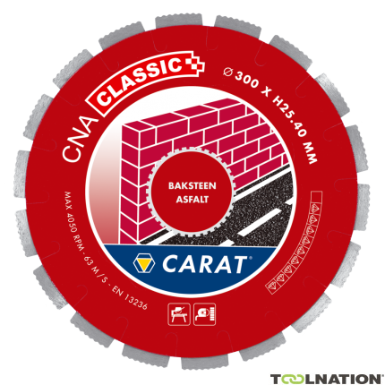 Carat CNAC300400 Tarcza diamentowa BAKSTEEN / ASFALT CNA CLASSIC 300x25,4MM - 1