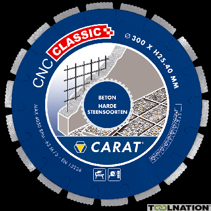 Carat CNCC300500 Tarcza diamentowa BETON CNC CLASSIC 300x30,0MM - 1
