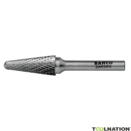 Bahco L1230M06 Frezy trzpieniowe z węglika spiekanego z główką stożkową i zaokrąglonym noskiem - 1
