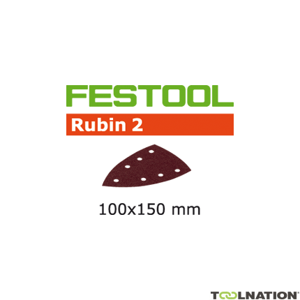 Festool Akcesoria 577574 Arkusze szlifierskie Rubin 2 STF Delta/100x150/7 P100 RU/50 - 1