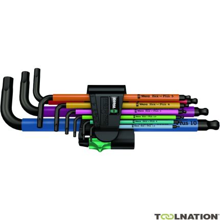 Wera 05073593001 9-częściowy zestaw kluczy trzpieniowych metrycznych z kulką 950 SPKL Multicolour - 1