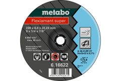 Metabo Akcesoria 616610000 Tarcza szlifierska Ø 180x6,0x22,2 ze stali nierdzewnej Flexiamant super
