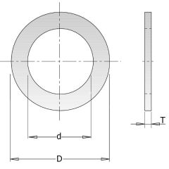 CMT 299.228.00 Pierścień regulacyjny do brzeszczotów 30 - 25 mm o grubości 2 mm