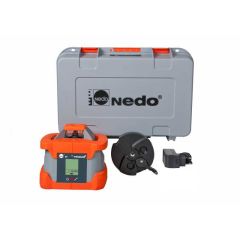 Nedo 472 021 Laser rotacyjny poziomy PRIMUS 2 H z szybkozłączką Quick-Fix, akumulatorami, ładowarką i walizką transportową