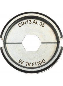 4932459507 M18 HCCT109/42 DIN13 AL 35 Matryca zaciskowa typ DIN Aluminium do aluminiowych końcówek i konektorów (DIN 46329, 46267 cz. 1 i 2, DIN EN 50182)