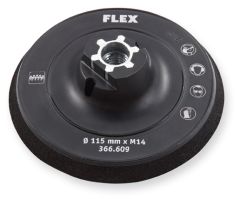 Flex-tools Akcesoria 503754 Podkładka na rzepy 115 mm w kształcie miseczki