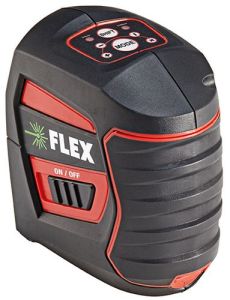 Flex-tools 509833 ALC 2/1-G/R Laser krzyżowy samopoziomujący zielony