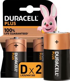 Duracell D141988 Alkaline Plus 100 D 2szt.