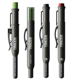 Tracer AMK4 Zestaw do znakowania AMK 4 - ołówek z głębokim otworem, zapasowe ołówki ALH1 i 2 markery z etui