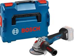 Bosch Niebieski 06019G3F0B Szlifierka kątowa GWS 18-10 PSC Accu 18V bez akumulatorów i ładowarki 125 mm w L-BOXX