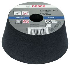 Bosch Niebieski Akcesoria 1608600241 Pokrywa szlifierska, stożkowa - kamień/beton 90 mm, 110 mm, 55 mm, 60