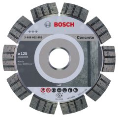 Bosch Niebieski Akcesoria 2608602652 Diamentowa tarcza tnąca Best for Concrete 125 x 22,23 x 2,2 x 12 mm