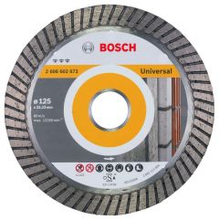 Bosch Niebieski Akcesoria 2608602672 Diamentowa tarcza tnąca Best for Universal Turbo 125 x 22,23 x 2,2 x 12 mm