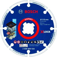 Bosch Niebieski Akcesoria 2608900532 Tarcza tnąca Expert Diamond Metal Wheel X-LOCK 115 x 22,23 mm
